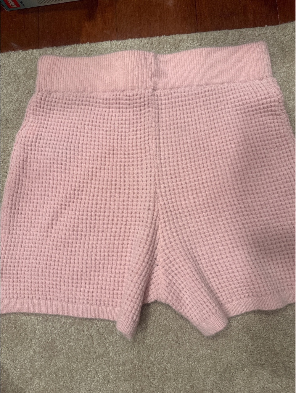 (6)Celebrity Pink Pink Waffle Knit Shorts Size Small